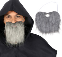 Šedé vousy na gumičce