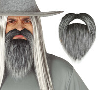 Šedé vousy s knírkem