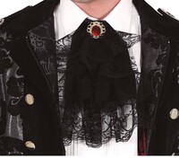 Černé krajkové fiží