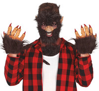 Latexové rukavice vlkodlak