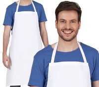 Univerzální bílá zástěra