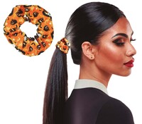 Gumička do vlasů s halloweenským potiskem