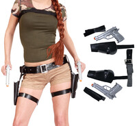 Pásek s pouzdry na pistole Lara Croft