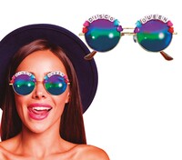 Brýle s nápisem disco queen