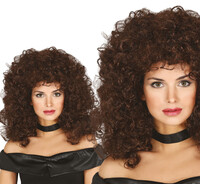 Dámská disco paruka, hnědá