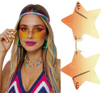 Disco brýle ve tvaru hvězdy