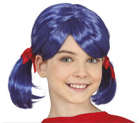 Dívčí modrá paruka Kouzelná Beruška