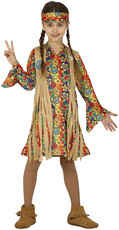 Dívčí kostým 60. léta, hippies