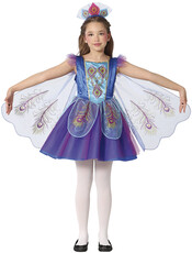 Dívčí kostým páv s křídly