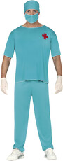 Pánský kostým chirurg, modrý