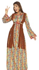 Dámské dlouhé hippies šaty, 60. léta