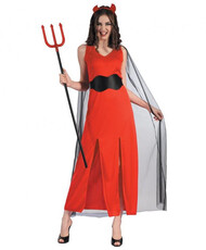 Dámský kostým čertice se závojem