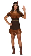 Dámský kostým hnědá indiánka