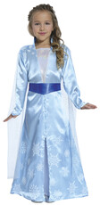 Dívčí kostým ledová královna, modrý