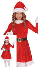 Dívčí kostým paní Santová s čepicí