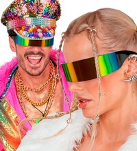 Duhové zrcadlové brýle