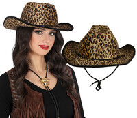 Kovbojský klobouk s leopardím vzorem