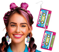 Retro náušnice ve tvaru kazety