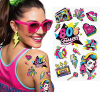 Barevné retro tetovačky, 80. léta