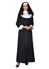 Dámský kostým jeptiška s páskem, dlouhý