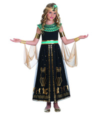 Dívčí kostým Kleopatra se zelenými detaily