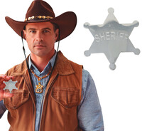 Kovová šerifská hvězda, 6 cm