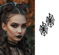 Náušnice pavučina, 5 cm