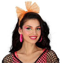 Neonové kruhové náušnice, 80. léta