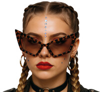 Sluneční brýle s leopardím potiskem