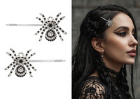 Spony do vlasů s pavoukem, 2 ks