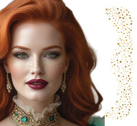 Zlaté pihy na obličej