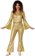 Dámský disco kostým, zlatý