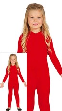 Dětský overal v červené barvě