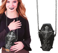 Kabelka ve tvaru rakve, 17 x 10 cm