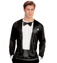 Pánské tričko s dlouhým rukávem potisk smoking