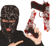 Pistole potřísněná krví, 24 cm