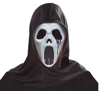 Plastová maska Vřískot s kápí
