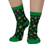 Ponožky s motivem marihuana