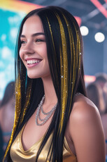 Sada 3 příčesků, 50 cm