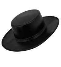 Černý klobouk pro dospělé