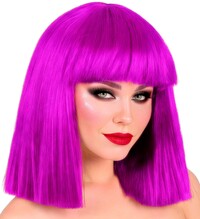 Dámská fialová paruka "showgirl"