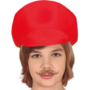 Dětská čepice Super Mario, červená