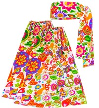 Hippie čelenka a návleky na nohy z 60. let