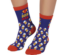 Ponožky s nápisem Beer man