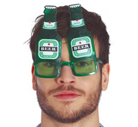 Zelené brýle lahev piva