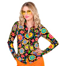 Dámská hippie květinová košile ve stylu 60. let