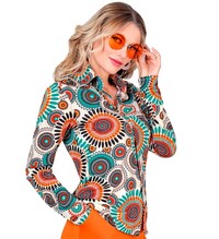 Dámská vintage hippie košile ve stylu 60. let