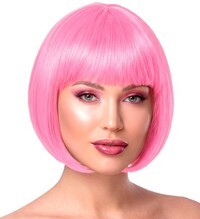 Dámská růžová paruka chanel