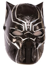 Chlapecká poloviční maska Black Panther, metalická