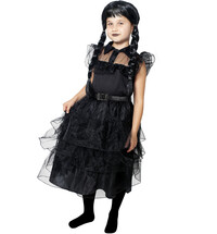 Dětský kostým Wednesday Addams pro věk 4-6 let